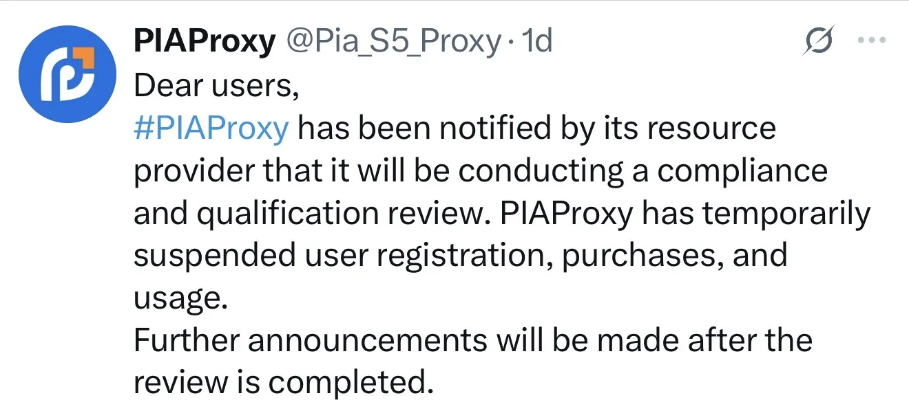 PIA proxy